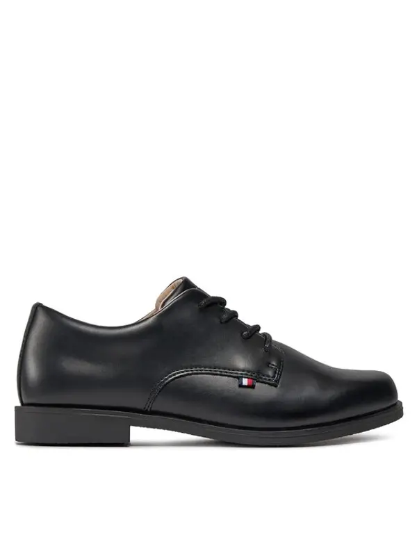 Tommy Hilfiger Tommy Hilfiger Cipele Low Cut Lace Up Shoe T3B4-33174-1355 Crna