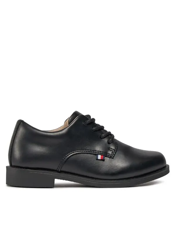 Tommy Hilfiger Tommy Hilfiger Cipele Low Cut Lace Up Shoe T3B4-33174-1355 Crna