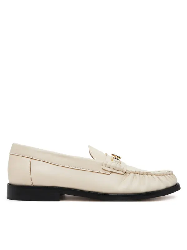 Tommy Hilfiger Tommy Hilfiger Cipele Soft Leather Horsebit Loafer FW0FW08414 Écru