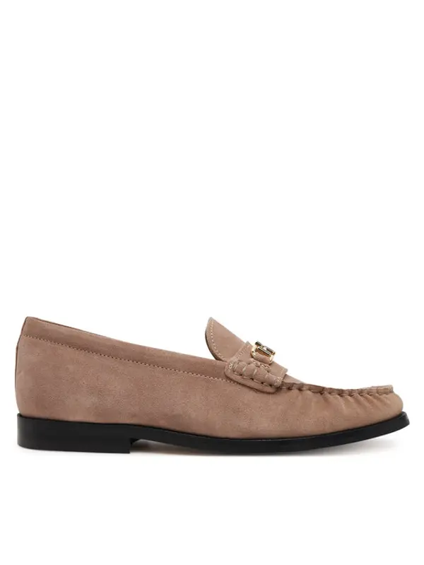 Tommy Hilfiger Tommy Hilfiger Cipele Soft Suede Horsebit Loafer FW0FW08649 Bež