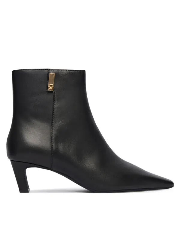 Tommy Hilfiger Tommy Hilfiger Čizme Th Square Toe Kitten Bootie FW0FW08768 Crna