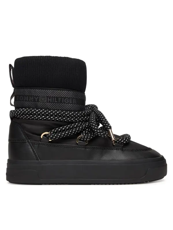 Tommy Hilfiger Tommy Hilfiger Čizme za snijeg Snow Boot Water Repellent FW0FW09260 Crna