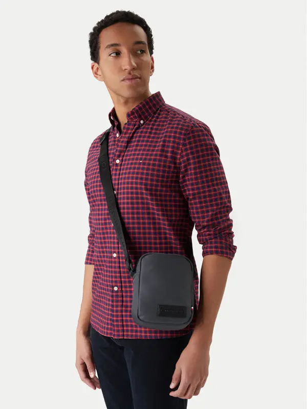 Tommy Hilfiger Tommy Hilfiger Crossover torbica Th Repreve Mini Reporter AM0AM14009 Siva