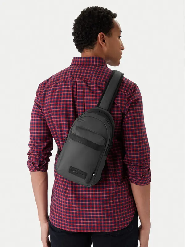 Tommy Hilfiger Tommy Hilfiger Crossover torbica Th Repreve Slingpack AM0AM14026 Siva