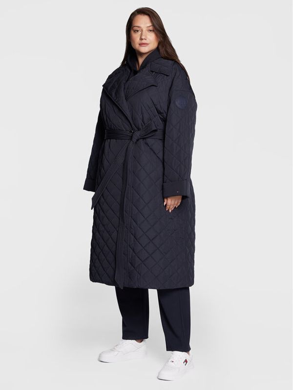 Tommy Hilfiger Curve Tommy Hilfiger Curve Pernata jakna Cry WW0WW36458 Tamnoplava Relaxed Fit