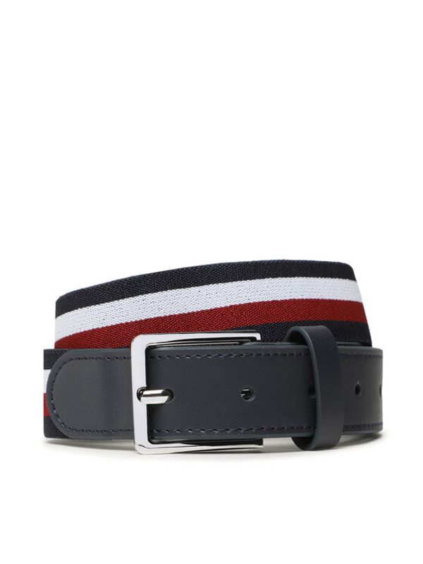 Tommy Hilfiger Tommy Hilfiger Dječji remen Elasticated Leather Belt AU0AU01742 Tamnoplava