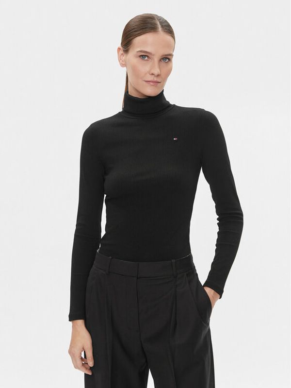 Tommy Hilfiger Tommy Hilfiger Dolčevita 5x2 WW0WW39826 Crna Slim Fit