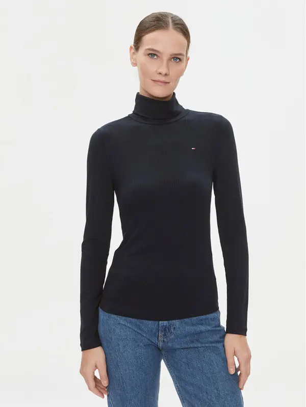 Tommy Hilfiger Tommy Hilfiger Dolčevita 5x2 WW0WW39826 Tamnoplava Slim Fit