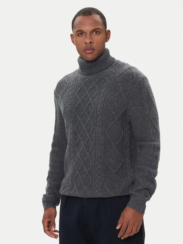 Tommy Hilfiger Tommy Hilfiger Dolčevita MW0MW40914 Siva Regular Fit