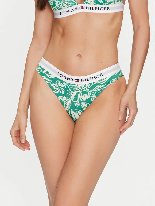 Tommy Hilfiger Tommy Hilfiger Donji dio kupaćeg kostima UW0UW05365 Zelena