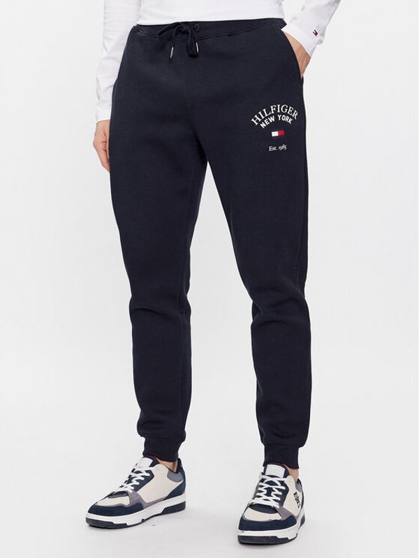 Tommy Hilfiger Tommy Hilfiger Donji dio trenerke Arched Varsity MW0MW33642 Tamnoplava Regular Fit