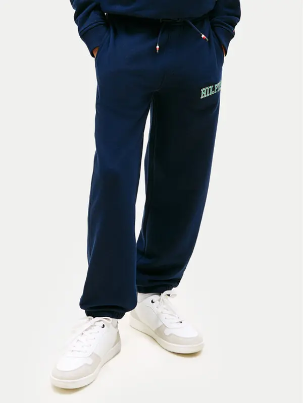Tommy Hilfiger Tommy Hilfiger Donji dio trenerke Terry KB0KB10254 Tamnoplava Regular Fit