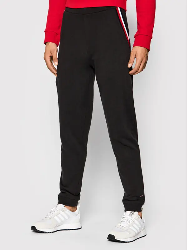 Tommy Hilfiger Tommy Hilfiger Donji dio trenerke Track UM0UM02352 Crna Regular Fit