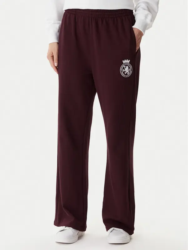 Tommy Hilfiger Tommy Hilfiger Donji dio trenerke UW0UW06081 Tamnocrvena Wide Leg