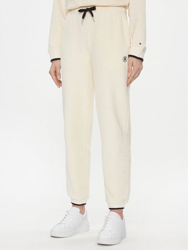 Tommy Hilfiger Tommy Hilfiger Donji dio trenerke WW0WW40602 Écru Regular Fit