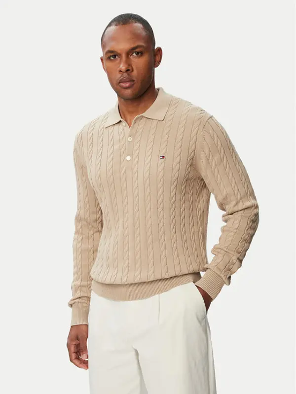 Tommy Hilfiger Tommy Hilfiger Džemper Classic MW0MW41955 Svijetlo bež Regular Fit