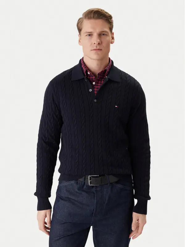 Tommy Hilfiger Tommy Hilfiger Džemper Classic MW0MW41955 Tamnoplava Regular Fit