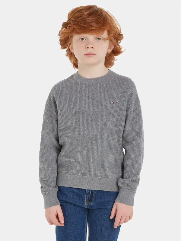 Tommy Hilfiger Tommy Hilfiger Džemper Essential KB0KB08504 Siva Regular Fit
