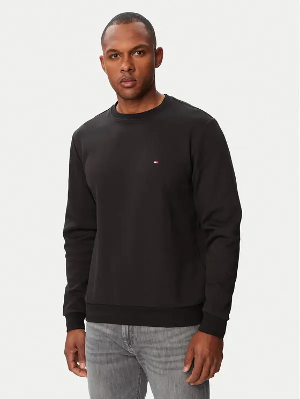 Tommy Hilfiger Tommy Hilfiger Džemper Essential MW0MW37241 Crna Regular Fit