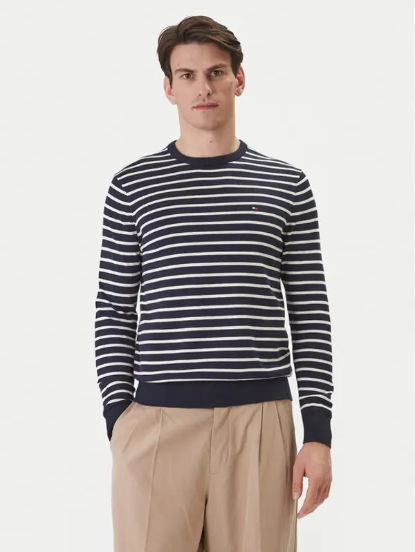 Tommy Hilfiger Tommy Hilfiger Džemper Essential MW0MW39999 Tamnoplava Regular Fit