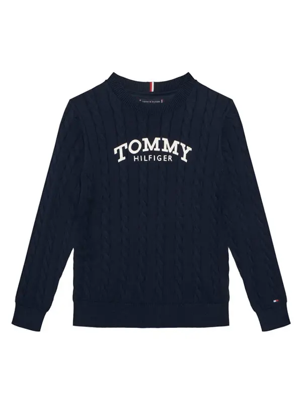 Tommy Hilfiger Tommy Hilfiger Džemper Graphic KB0KB10347 D Tamnoplava Regular Fit