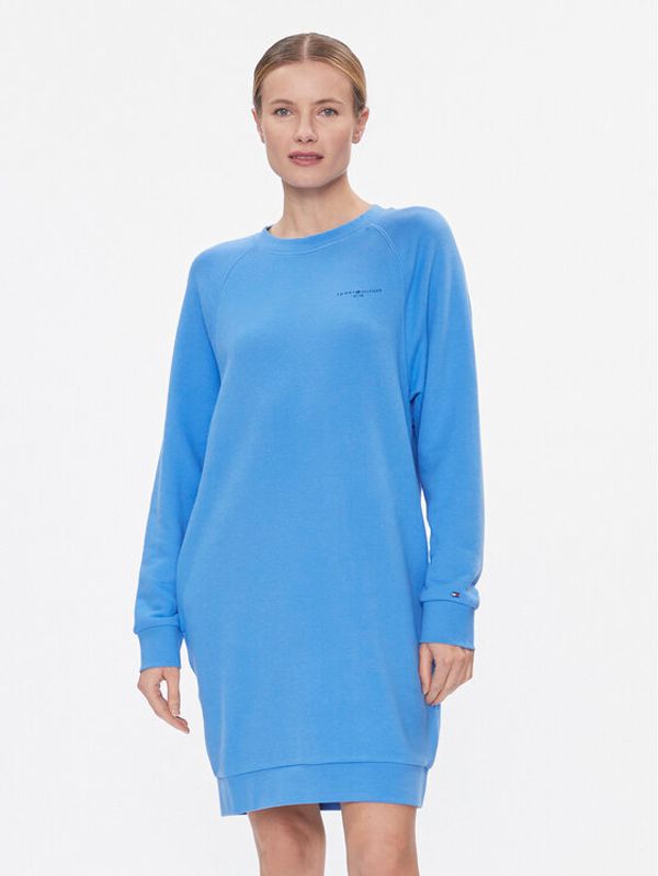Tommy Hilfiger Tommy Hilfiger Džemper haljina 1985 WW0WW39793 Plava Regular Fit