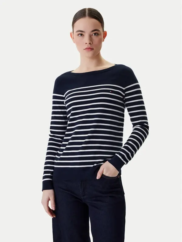 Tommy Hilfiger Tommy Hilfiger Džemper Heritage Boat WW0WW22046 Tamnoplava Regular Fit