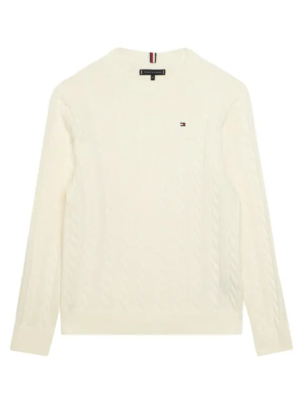 Tommy Hilfiger Tommy Hilfiger Džemper KB0KB09753 Bijela Regular Fit