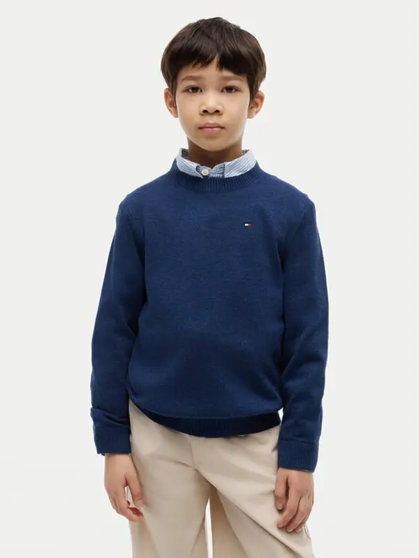 Tommy Hilfiger Tommy Hilfiger Džemper KB0KB10307 Tamnoplava Regular Fit