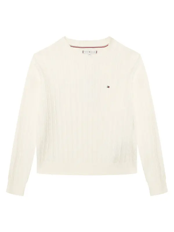 Tommy Hilfiger Tommy Hilfiger Džemper KG0KG08848 Écru Regular Fit