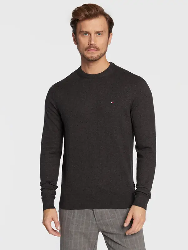 Tommy Hilfiger Tommy Hilfiger Džemper MW0MW28046 Siva Regular Fit