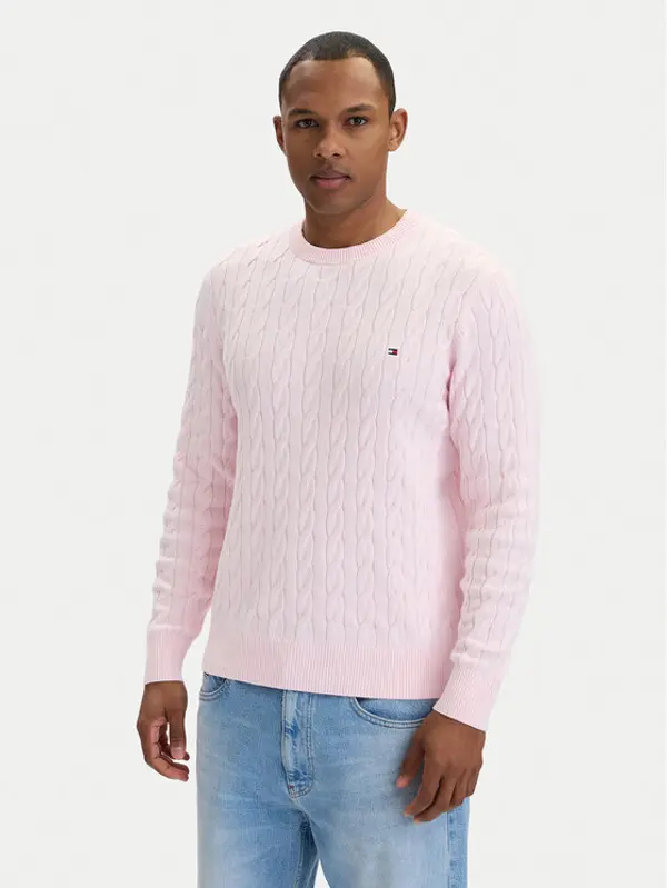 Tommy Hilfiger Tommy Hilfiger Džemper MW0MW33132 Ružičasta Regular Fit
