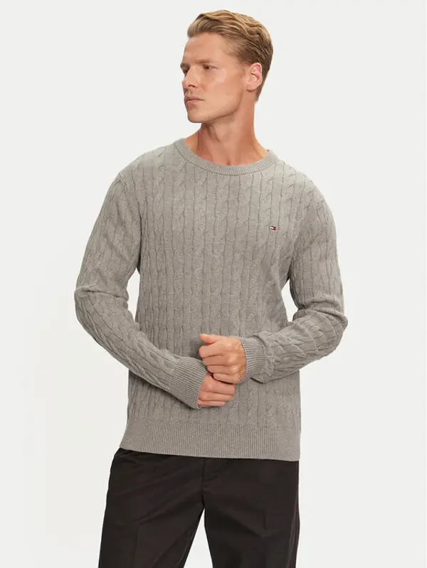 Tommy Hilfiger Tommy Hilfiger Džemper MW0MW33132 Siva Regular Fit