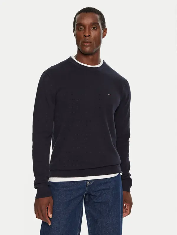 Tommy Hilfiger Tommy Hilfiger Džemper MW0MW36347 Tamnoplava Regular Fit