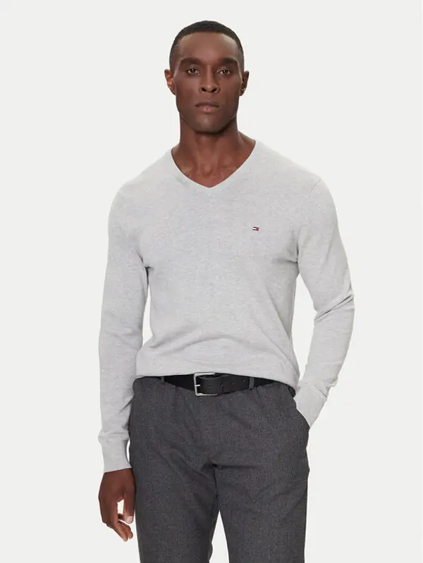 Tommy Hilfiger Tommy Hilfiger Džemper MW0MW42249 Siva Regular Fit