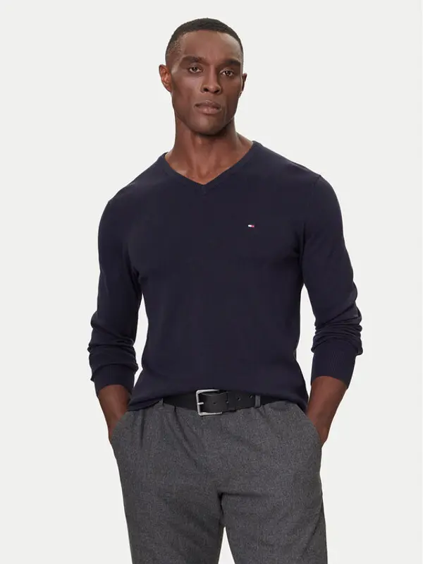 Tommy Hilfiger Tommy Hilfiger Džemper MW0MW42249 Tamnoplava Regular Fit
