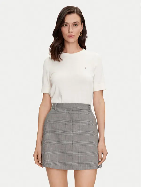 Tommy Hilfiger Tommy Hilfiger Džemper WW0WW38724 Écru Regular Fit