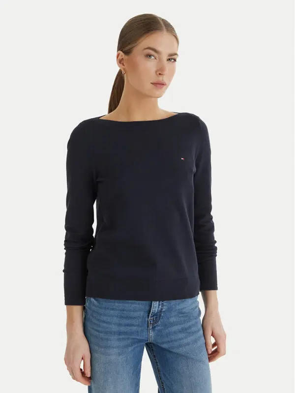 Tommy Hilfiger Tommy Hilfiger Džemper WW0WW42050 Tamnoplava Regular Fit