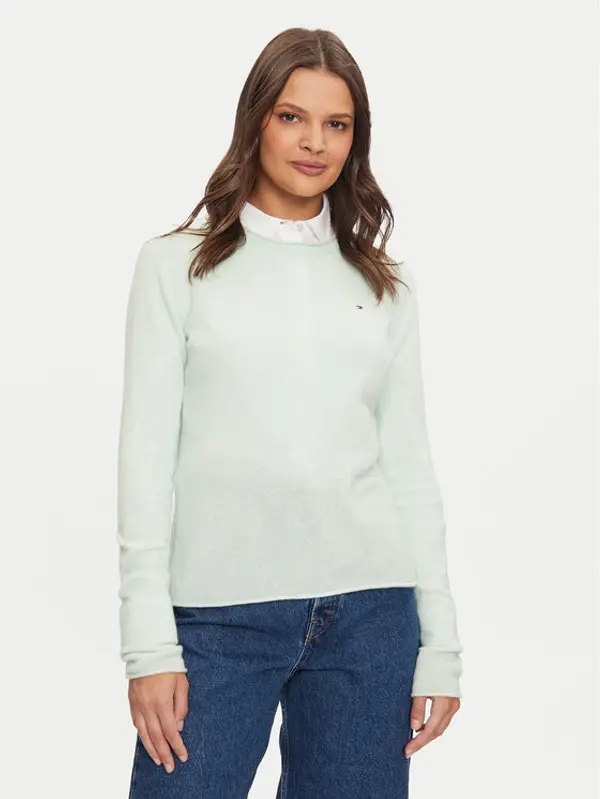 Tommy Hilfiger Tommy Hilfiger Džemper WW0WW44161 Zelena Regular Fit
