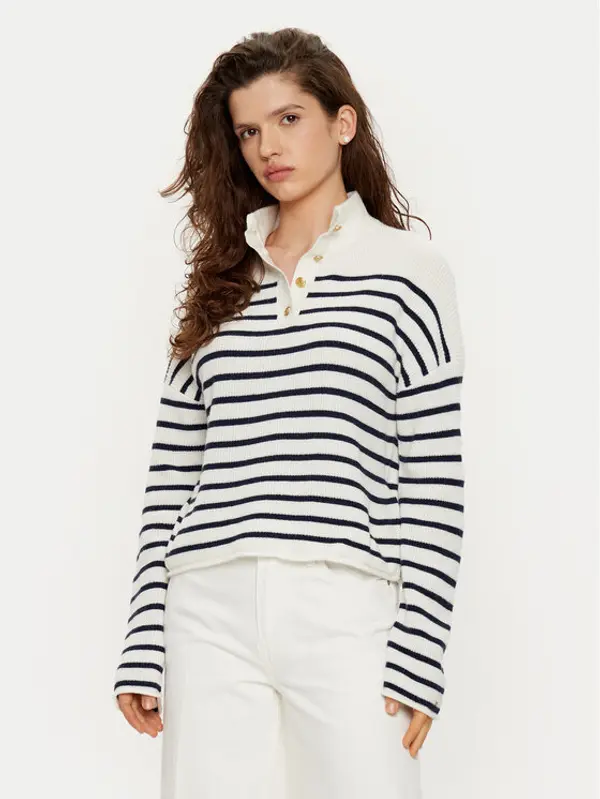 Tommy Hilfiger Tommy Hilfiger Džemper WW0WW44981 Bijela Relaxed Fit