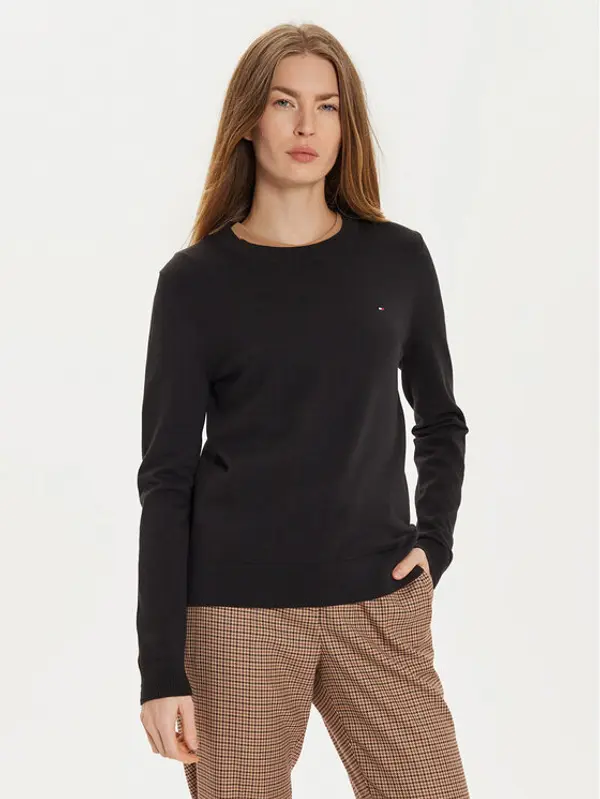 Tommy Hilfiger Tommy Hilfiger Džemper WW0WW44984 Crna Regular Fit