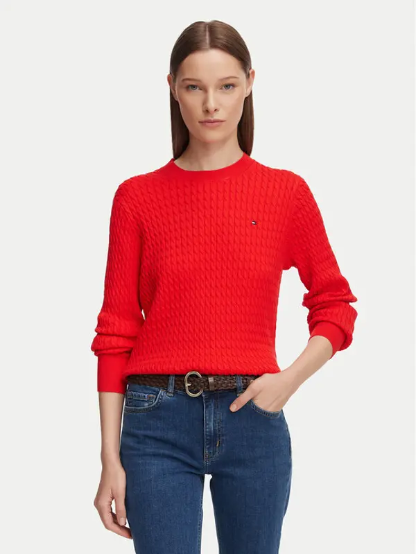 Tommy Hilfiger Tommy Hilfiger Džemper WW0WW44993 Crvena Regular Fit