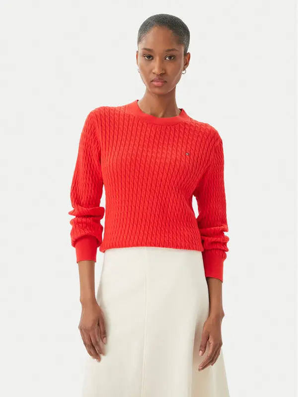 Tommy Hilfiger Tommy Hilfiger Džemper WW0WW44993 Crvena Regular Fit