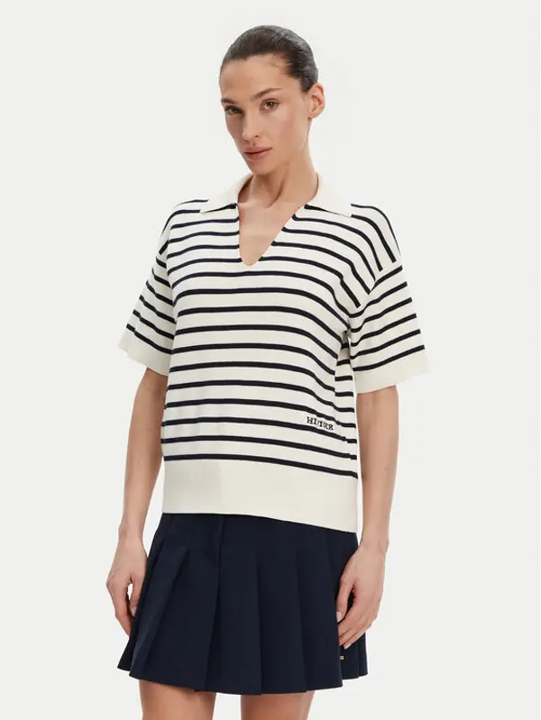 Tommy Hilfiger Tommy Hilfiger Džemper WW0WW45400 Bež Regular Fit