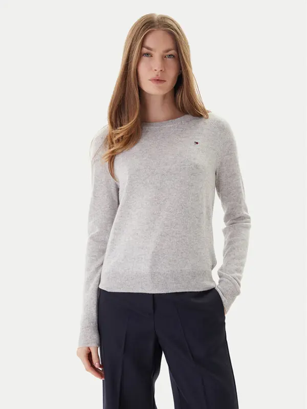 Tommy Hilfiger Tommy Hilfiger Džemper WW0WW47470 Siva Regular Fit