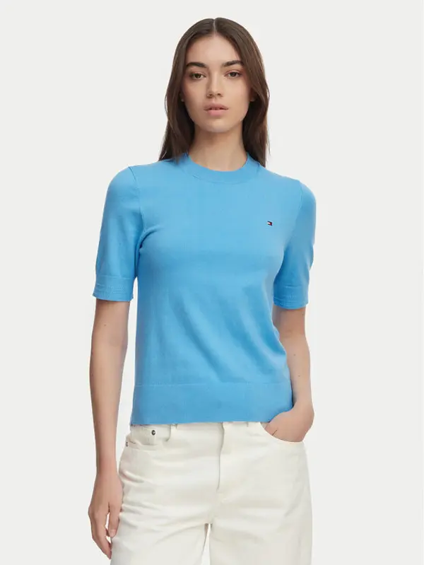 Tommy Hilfiger Tommy Hilfiger Džemper WW0WW49705 Plava Slim Fit