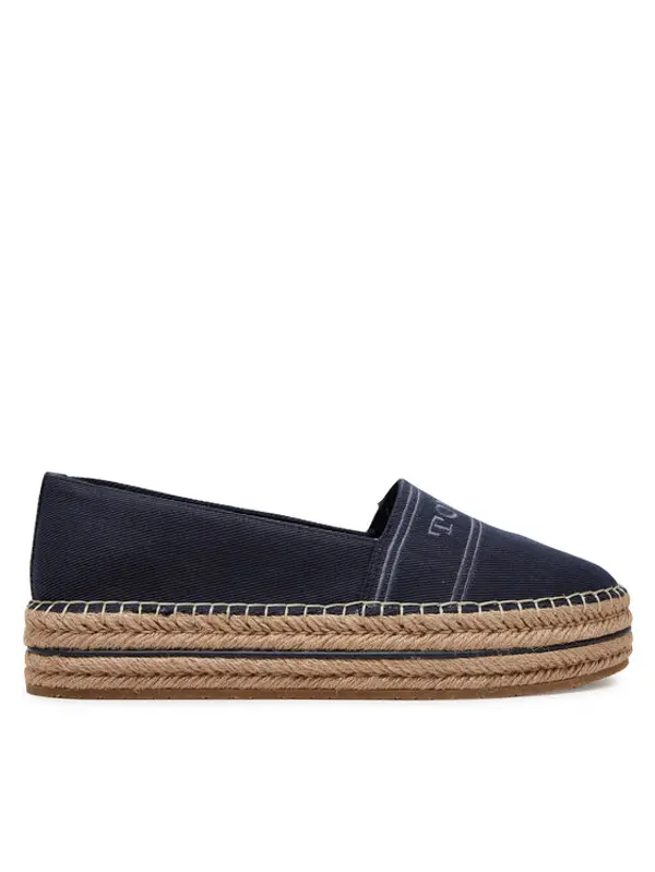 Tommy Hilfiger Tommy Hilfiger Espadrile Denim Platform Espadrille FW0FW08543 Tamnoplava