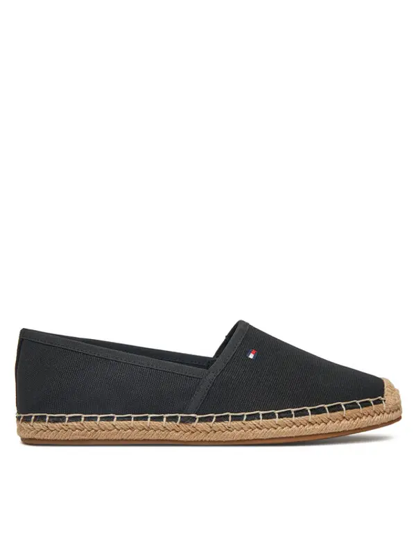 Tommy Hilfiger Tommy Hilfiger Espadrile Flag Canvas Espadrille FW0FW08541 Crna