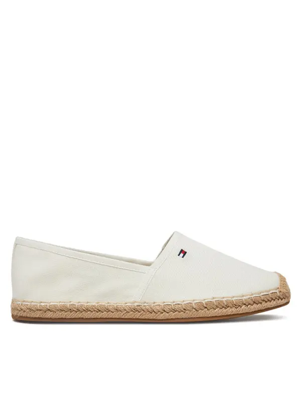Tommy Hilfiger Tommy Hilfiger Espadrile Flag Canvas Espadrille FW0FW08541 Écru
