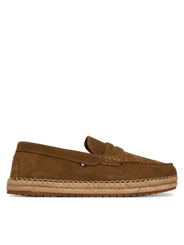 Tommy Hilfiger Tommy Hilfiger Espadrile Flexible Hilfiger Sde Espadrille FM0FM05794 Smeđa